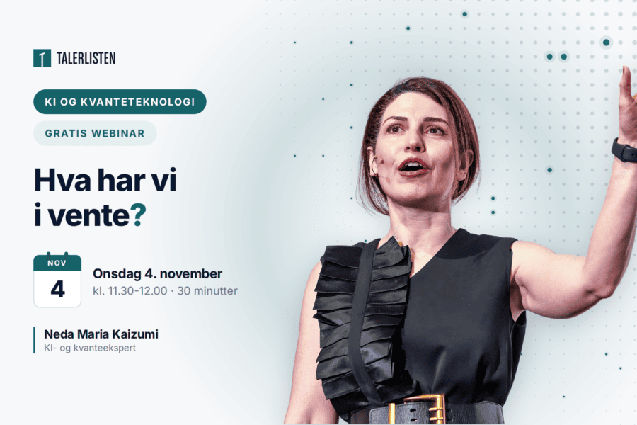 Webinar 4. november: KI og kvanteteknologi med Neda Maria Kaizumi